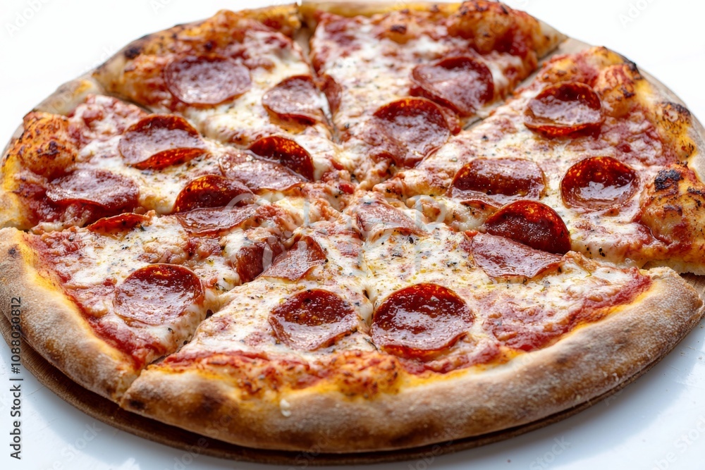 Delicious Pizza on Table Close Up