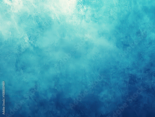 Vibrant turquoise blue watercolor texture with calming effect