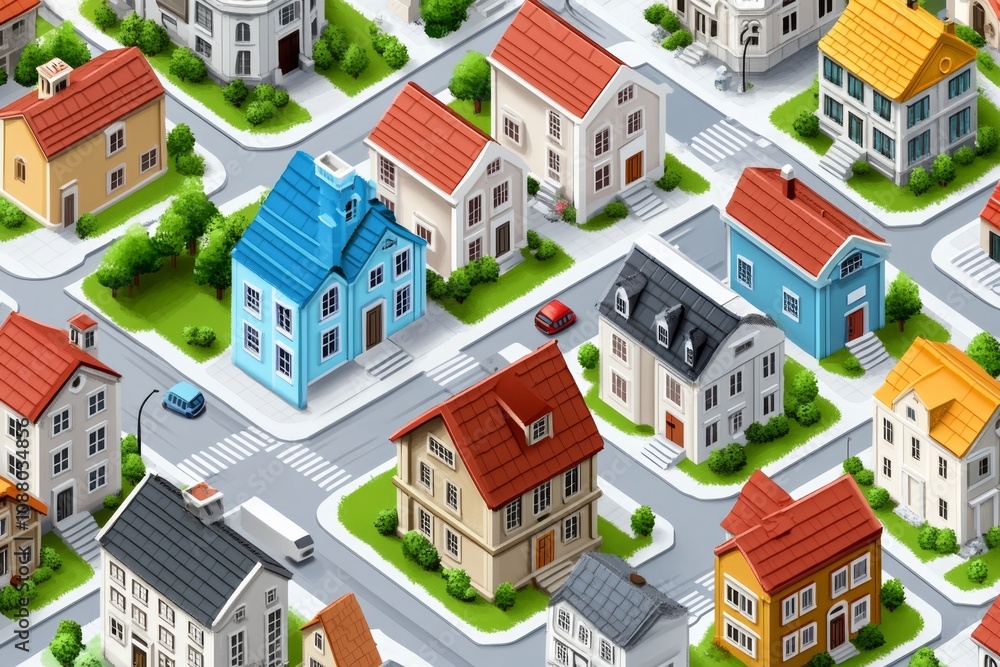 A pixel art aerial view of a city, with colorful buildings, streets, and parks in a retro game style A pixel art aerial view of a city, with colorful buildings, streets, and parks in a retro game style