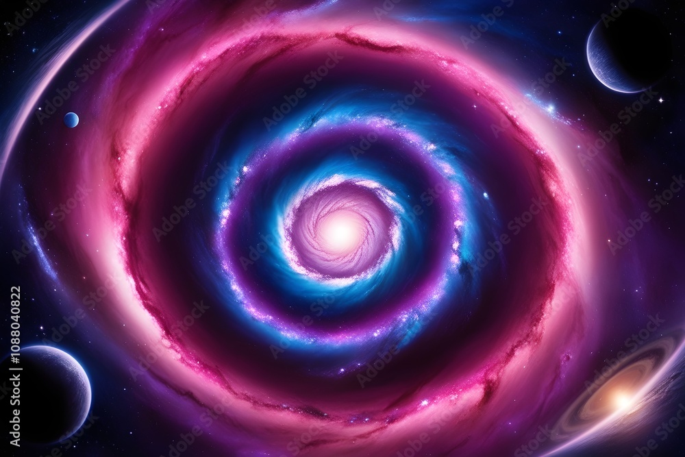 glowing spiral galaxy in space for space posters and digital designs glowing spiral galaxy in space for space posters and digital designs