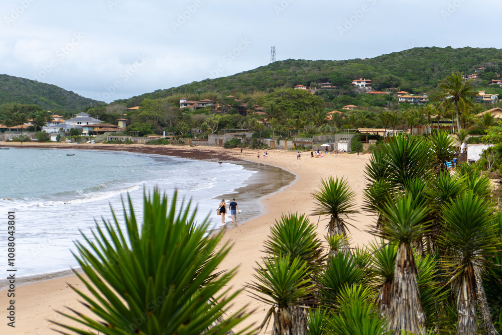 Paisaje de la playa de ferradura en brasil Paisaje de la playa de ferradura en brasil