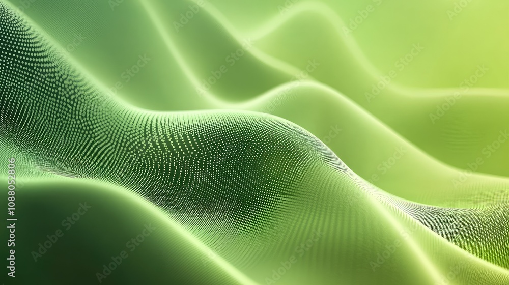 Abstract green wave background. Abstract green wave background.