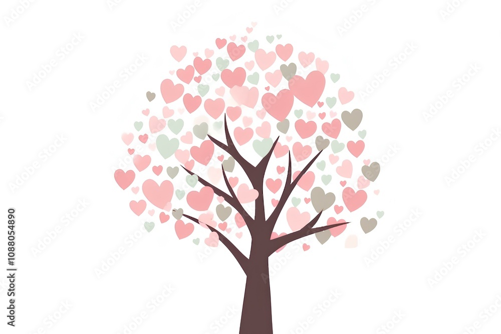 Obraz premium tree with pink flowers