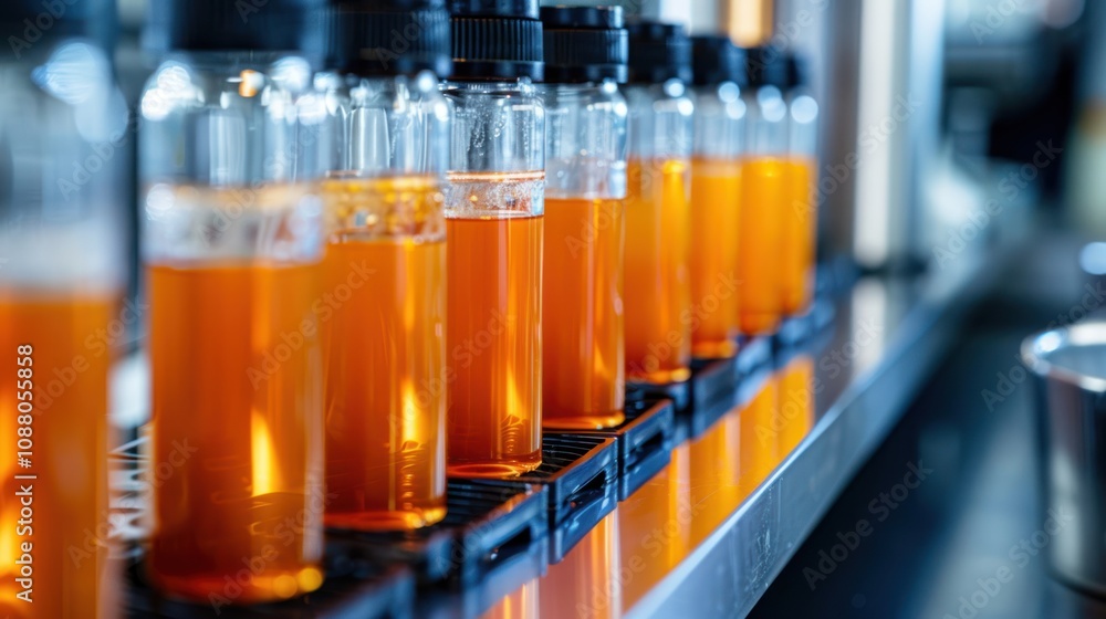 A detailed shot of nano-emulsions being used in beverages, improving the stability and bioavailability of nutrients, demonstrating the application of nanotechnology in creating healthier drink options A detailed shot of nano-emulsions being used in beverages, improving the stability and bioavailability of nutrients, demonstrating the application of nanotechnology in creating healthier drink options