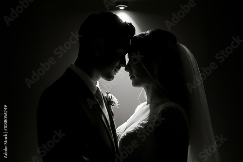 신랑 신부 야외 결혼식 웨딩 이미지