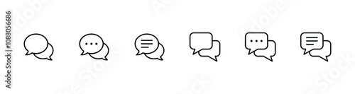 bubble speech vector icon. chat symbol icon	