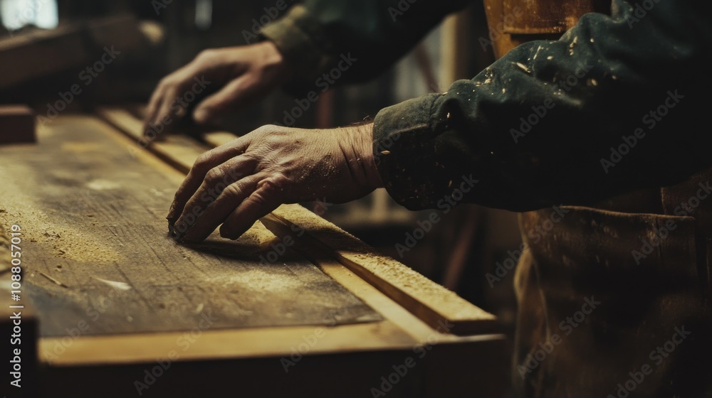 Craftsman Working on Wood Craftsman Working on Wood