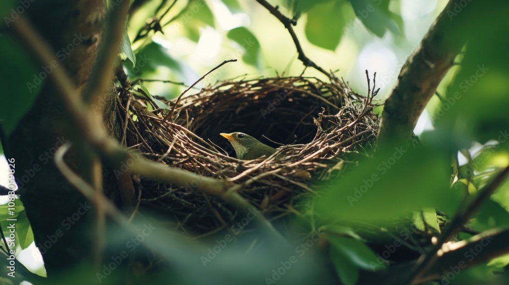 Bird in Nest