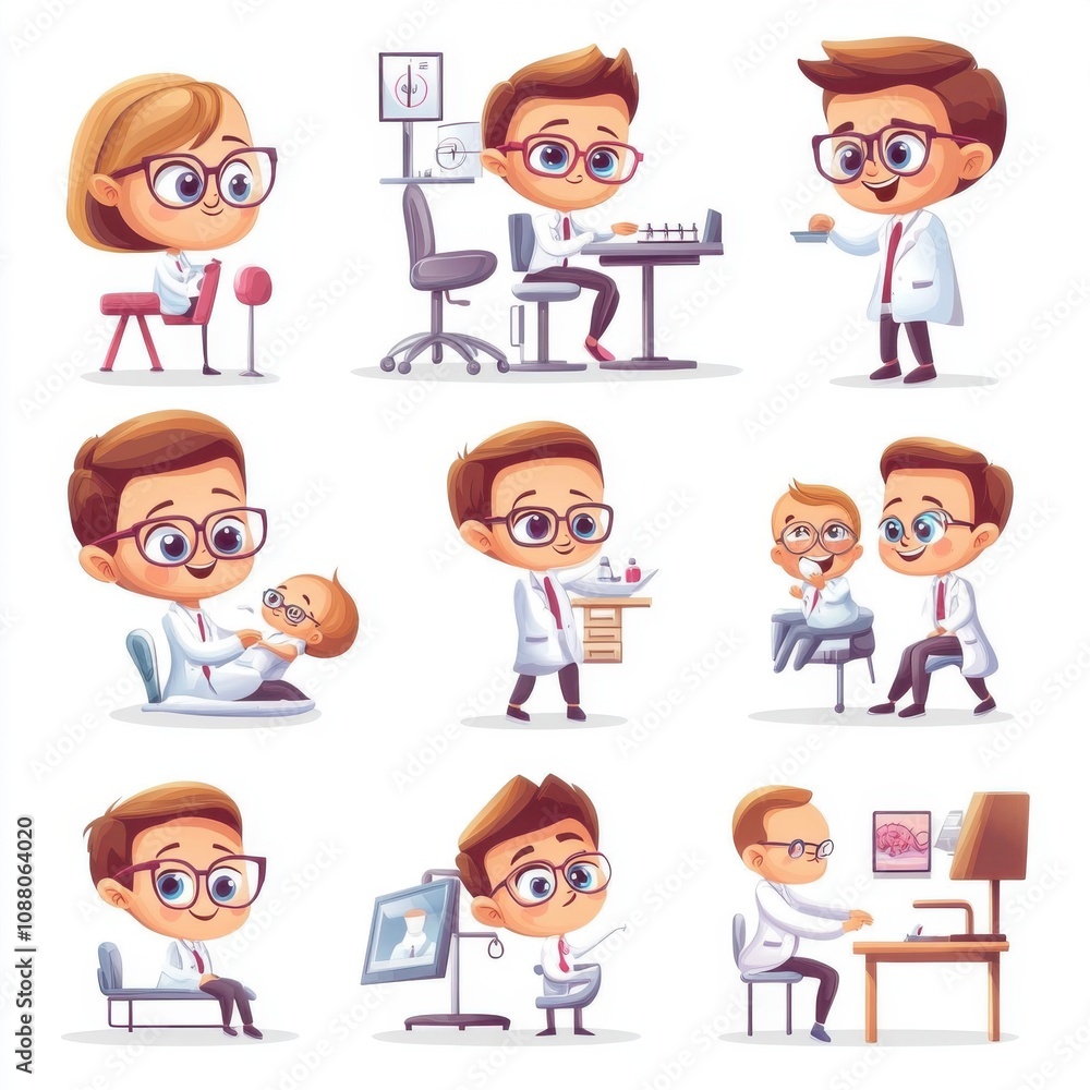 A diverse set of illustrated characters in various healthcare roles, showcasing professionalism and care. A diverse set of illustrated characters in various healthcare roles, showcasing professionalism and care.