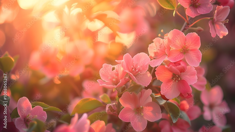 pink flowers in spring pink flowers in spring