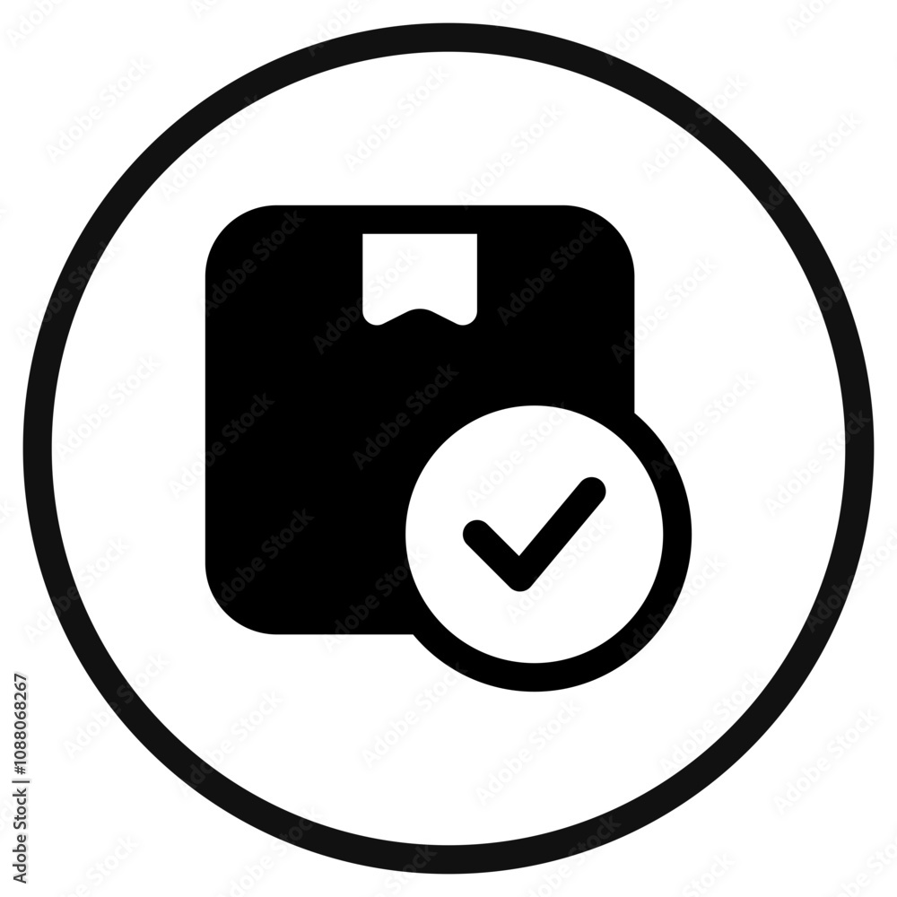 Editable package check vector icon. Shipping, delivery, e-commerce, transport, logistics. Part of a big icon set family. Perfect for web and app interfaces, presentations, infographics, etc Editable package check vector icon. Shipping, delivery, e-commerce, transport, logistics. Part of a big icon set family. Perfect for web and app interfaces, presentations, infographics, etc