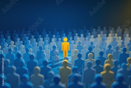 Conceptual Representation of Individuality in a Crowd - Standing Out Among Many