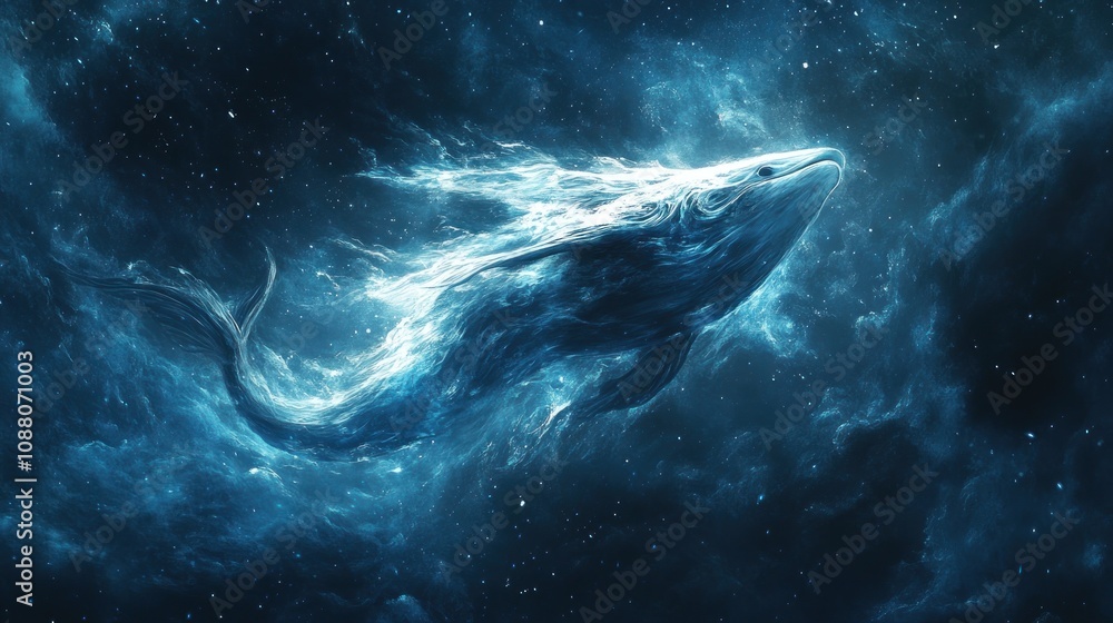 Fototapeta premium Celestial Whale
