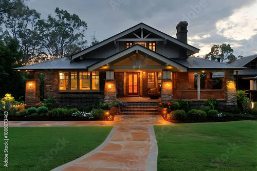 Cozy craftsman home with warm decor and natural touches for a welcoming feel.