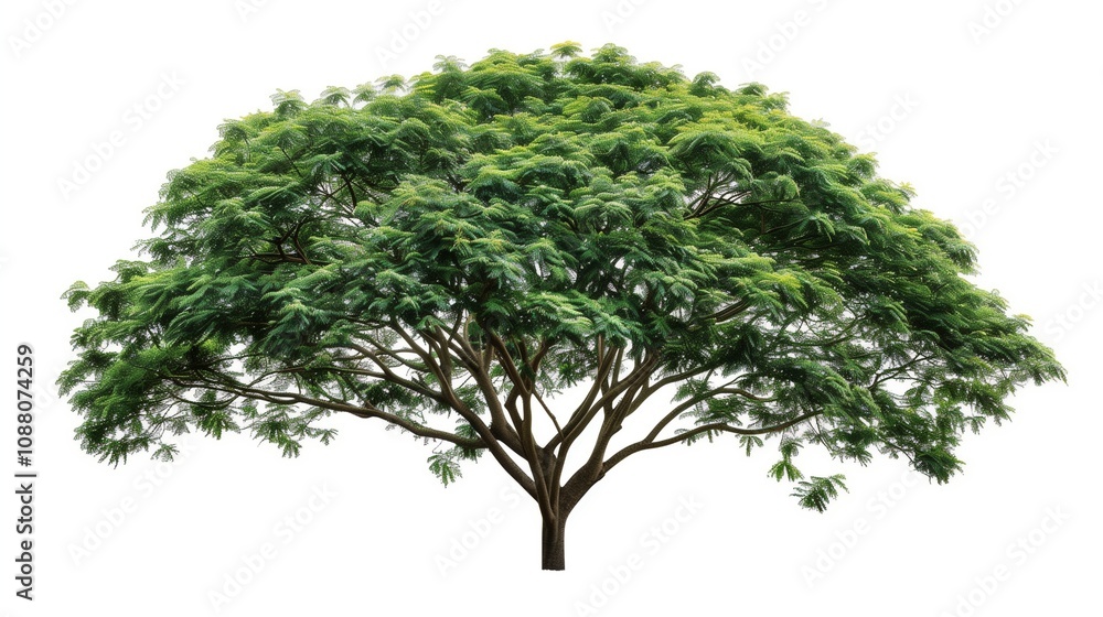 Fototapeta premium Majestic Rain Tree: Lush Greenery in Full Bloom 