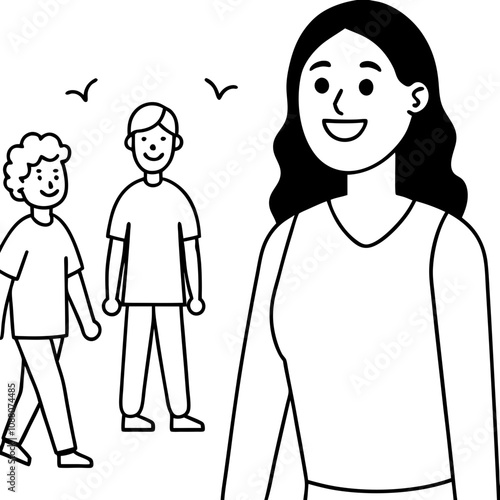 jealous people envy happy optimistic girl