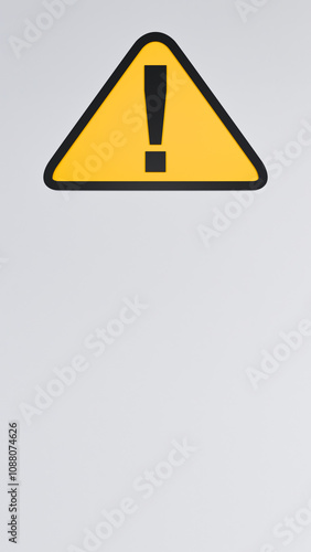 Free Download Attention sign in the shape of a yellow triangle with a black border and an exclamation mark in black. Ideal for projects related to security, alerts and visual communication. - GFXLoad