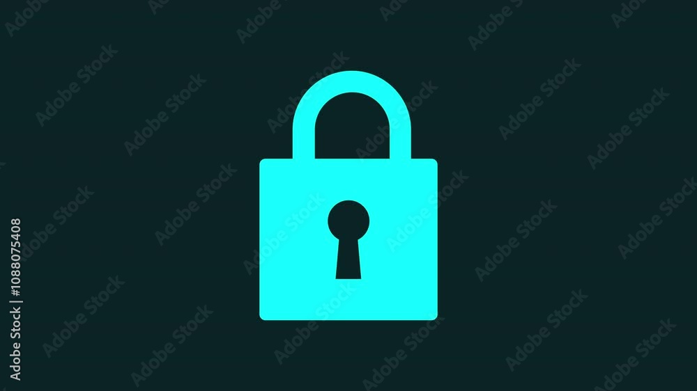 Padlock Security Sign Symbol Safety Lock And Unlock Icon Video Animated Background Padlock Security Sign Symbol Safety Lock And Unlock Icon Video Animated Background