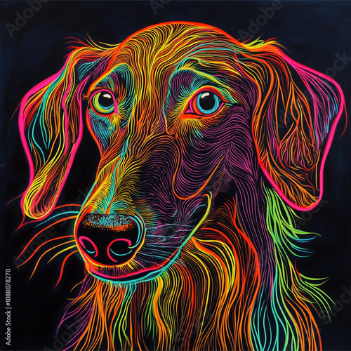 Afghan in neon