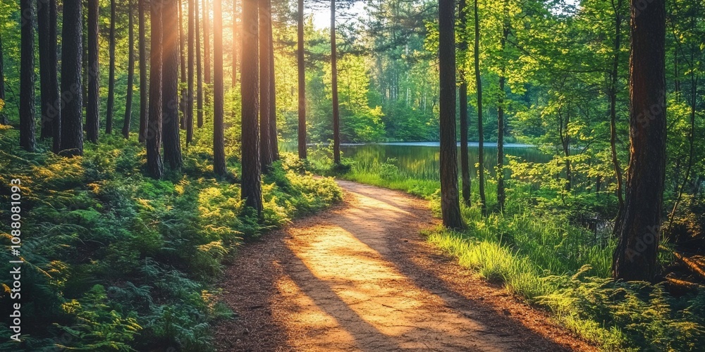 Fototapeta premium path in forest