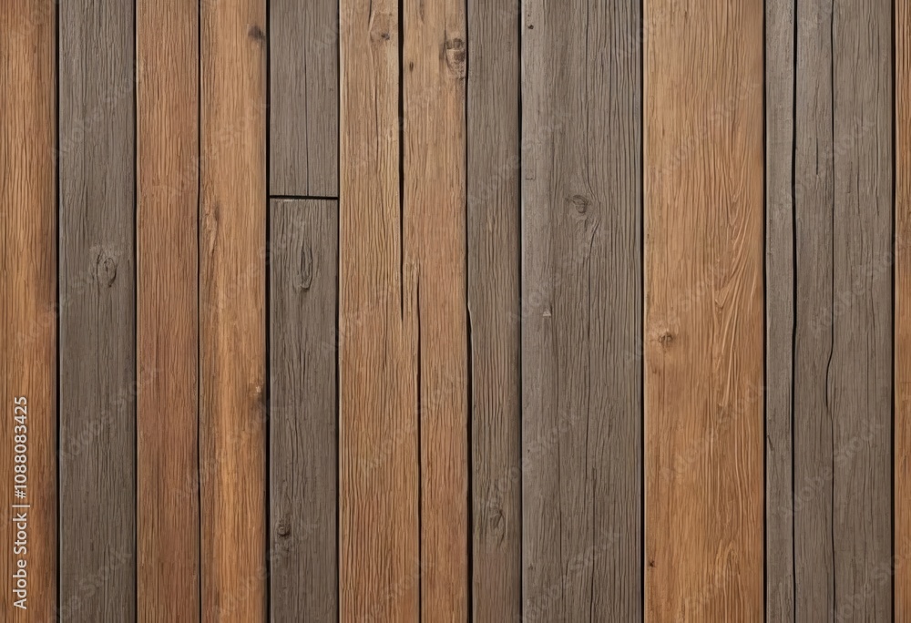 Fototapeta premium A close-up of a weathered wooden plank with a textured surface