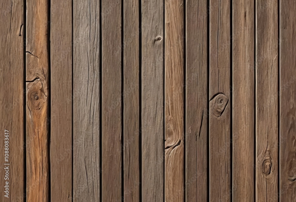 Naklejka premium A close-up of a weathered wooden plank with a textured surface
