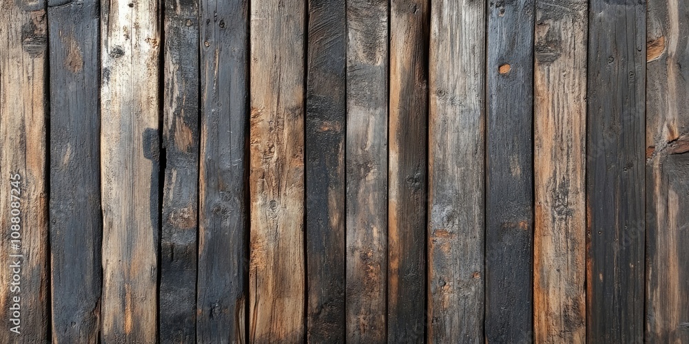 Fototapeta premium Aged wooden backdrop. Wooden surface or flooring.