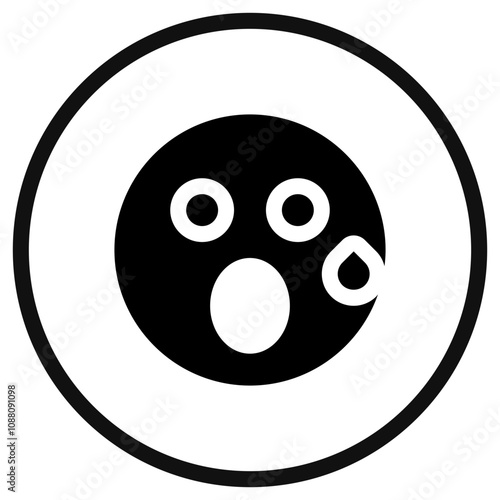 Editable suprised expression emoticon vector icon. Part of a big icon set family. Part of a big icon set family. Perfect for web and app interfaces, presentations, infographics, etc