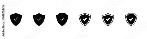 Free Download Shield icon vector. shield symbol icon - GFXLoad