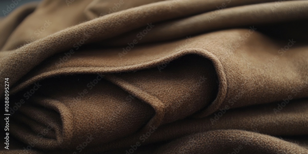 Fototapeta premium folded fabric for a brown jacket