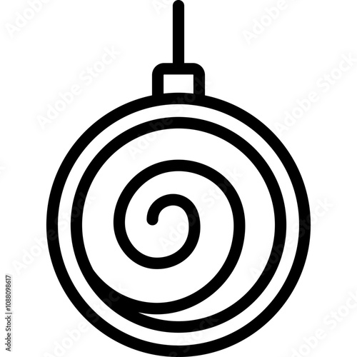 hypnosis icon illustration design with outline