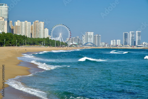 View of Sokcho Beach and Sokcho Eye