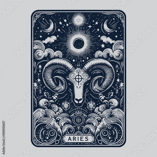 aries zodiak tarot tattoo for astrology lovers