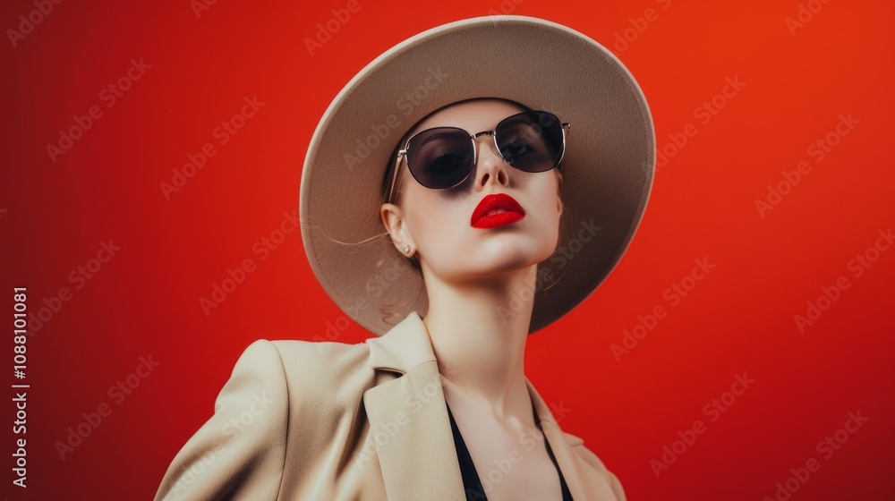 Portrait of a fashionable young woman Portrait of a fashionable young woman