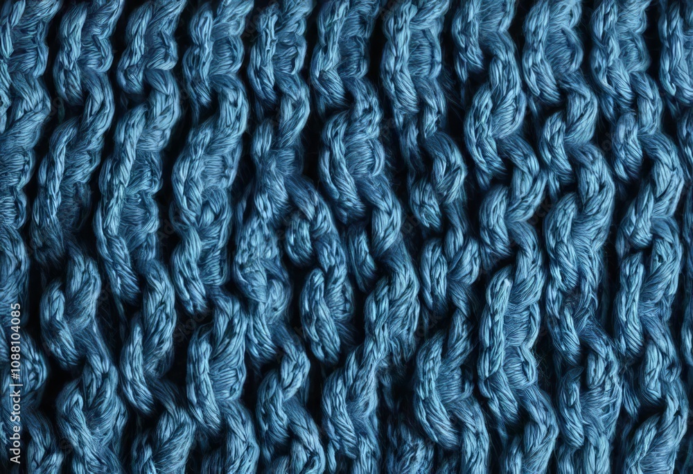 A close-up of a knitted fabric in various colors and textures A close-up of a knitted fabric in various colors and textures