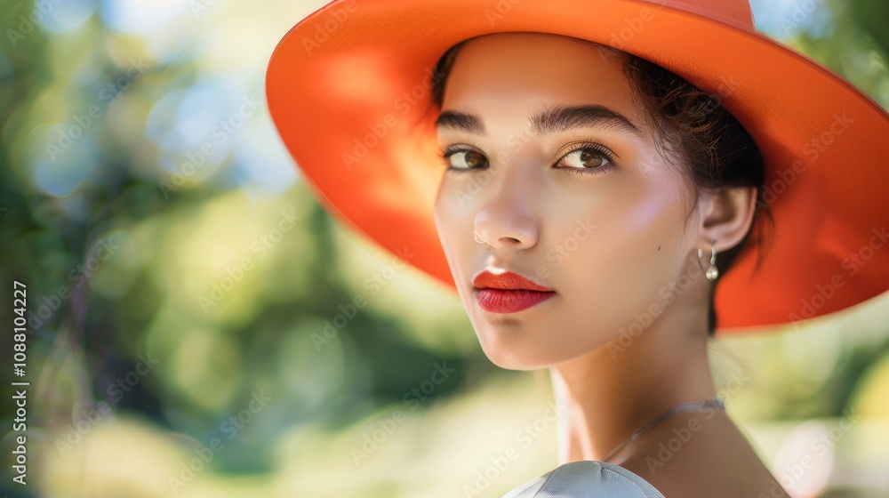 Portrait of a fashionable young woman