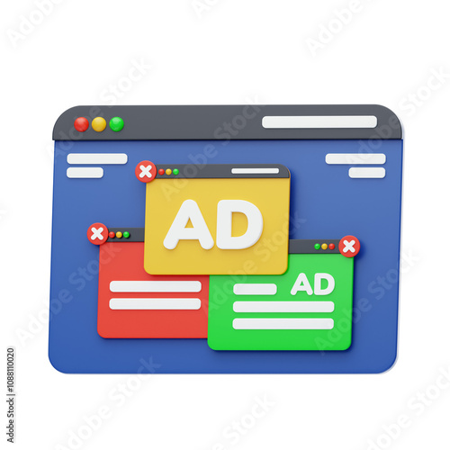 3D Persistent Pop-Up Advertisements