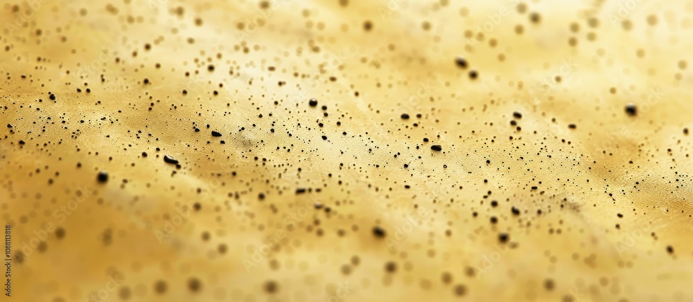 A Closeup Image Of A Light Yellow Surface With Tiny Black Dots A Closeup Image Of A Light Yellow Surface With Tiny Black Dots