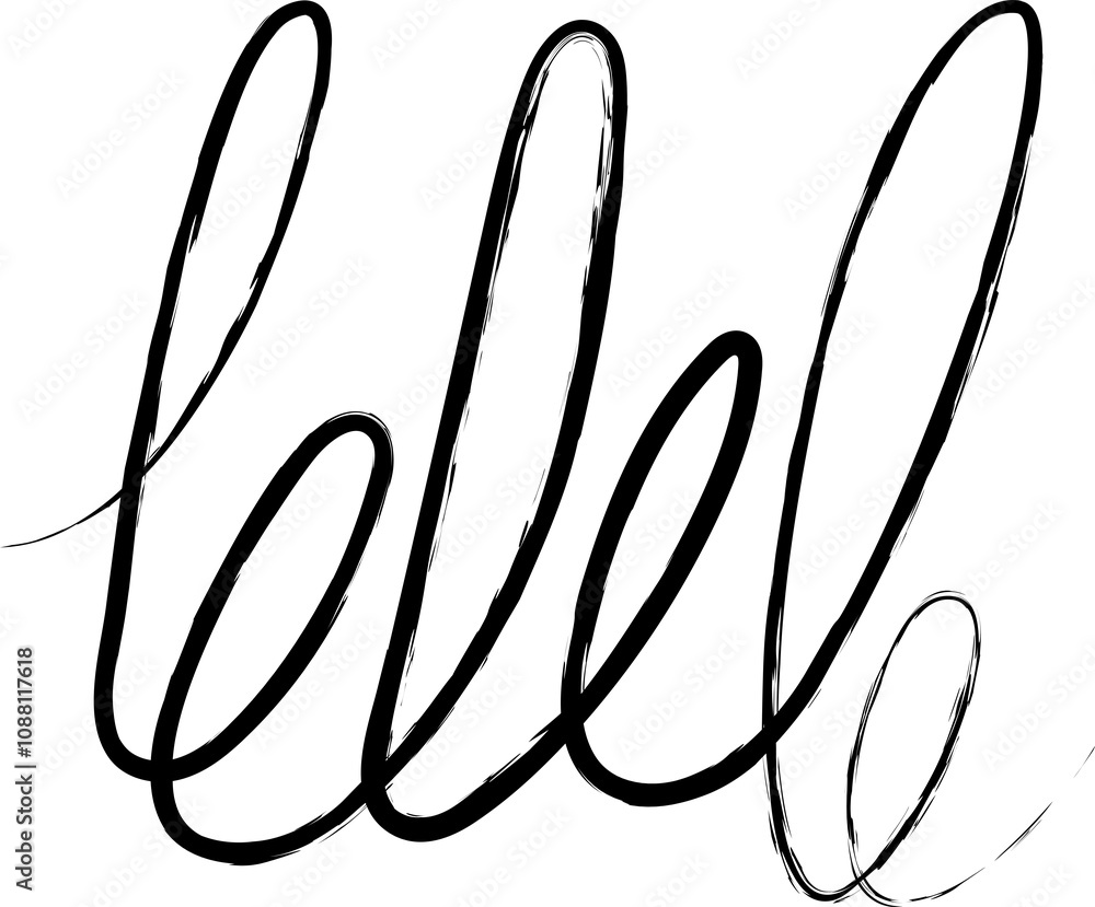 Spiral and swirl brush strokes. Design decoration Spiral and swirl brush strokes. Design decoration
