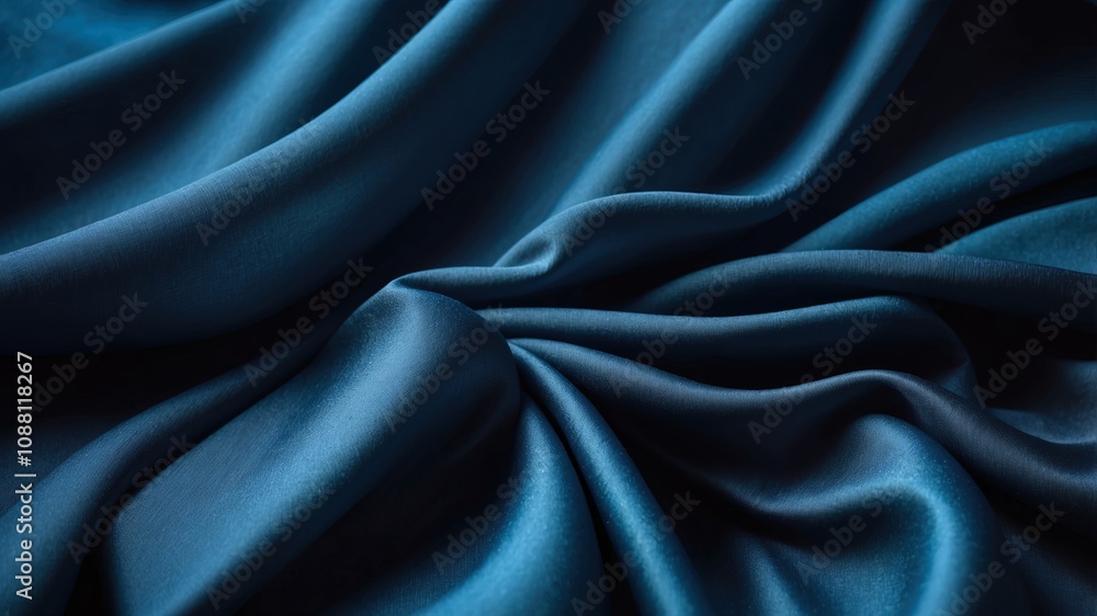 Abstract Background Image of Blue Fabric Drape Abstract Background Image of Blue Fabric Drape