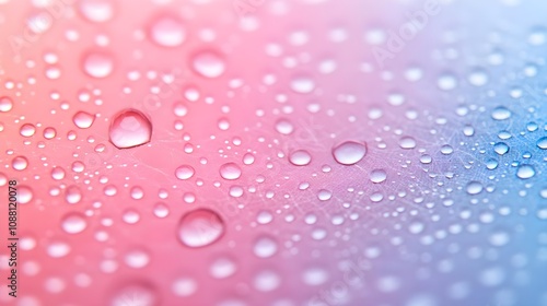 Water Drops Pink Blue Gradient