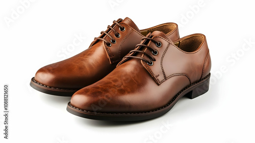 Brown Leather Oxford Shoes Product Photography