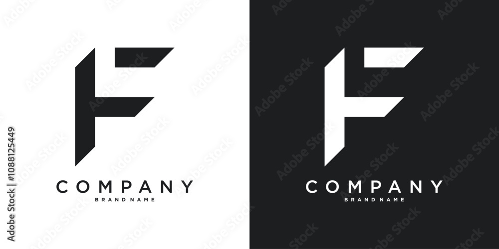 Letter F minimal logo icon design template elements. Premium Vector Letter F minimal logo icon design template elements. Premium Vector