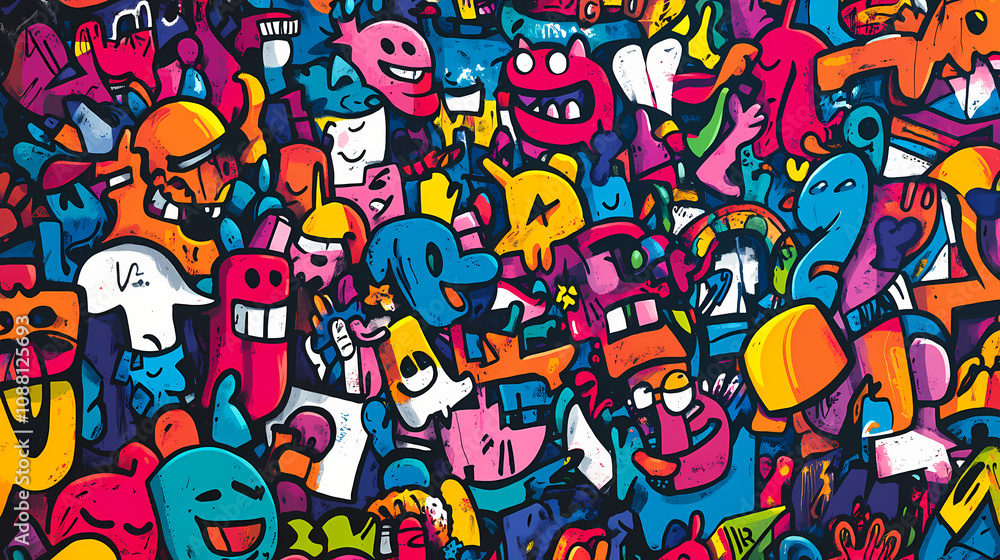 Fototapeta premium graffiti on wall