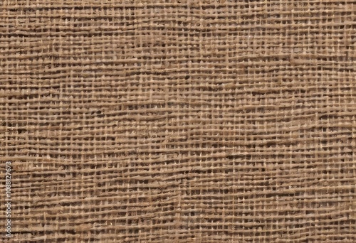 A close-up of jute cloth with a rough, natural texture.