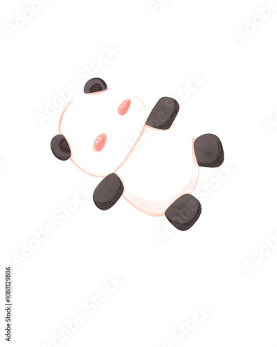 Cute panda illustration 