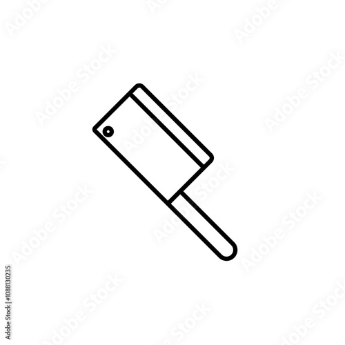 Hatchet thin line vector icon