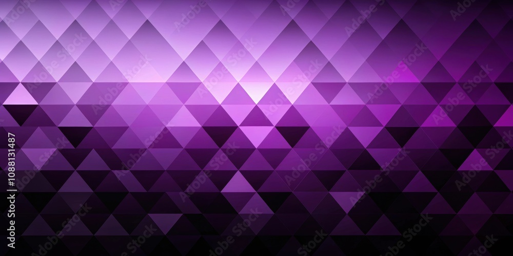 Obraz premium Abstract purple black gradient triangle background with modern triangles , geometric, futuristic, shapes, background
