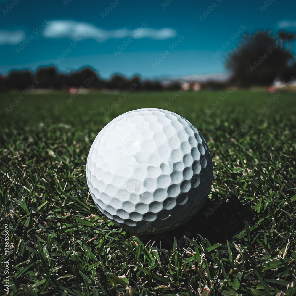 golf ball on tee golf ball on tee