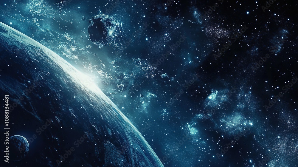 A stunning illustration of the cosmos, featuring a vast, star-filled sky with nebulae, galaxies, and cosmic clouds, capturing the beauty of the universe. A stunning illustration of the cosmos, featuring a vast, star-filled sky with nebulae, galaxies, and cosmic clouds, capturing the beauty of the universe.
